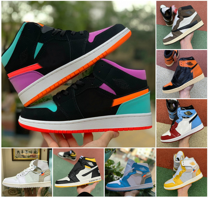 

SCOttses High OG 1 NRG SHOES POWDER BlUE 10X ChicaGo Bred 1s Fearless Men Trainers White Black Red Royal Fragment UNC Sneakers, Shoes 013