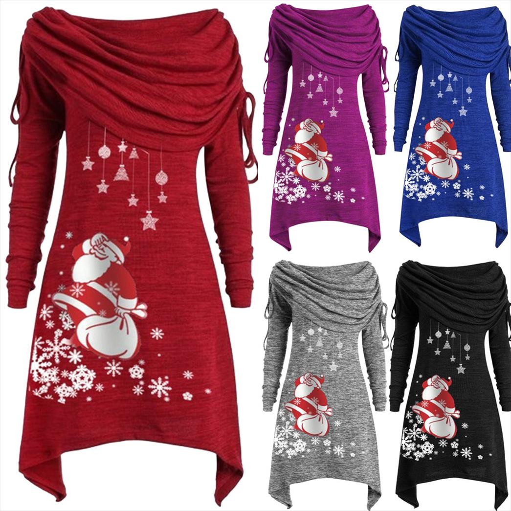 plus size womens christmas tunics
