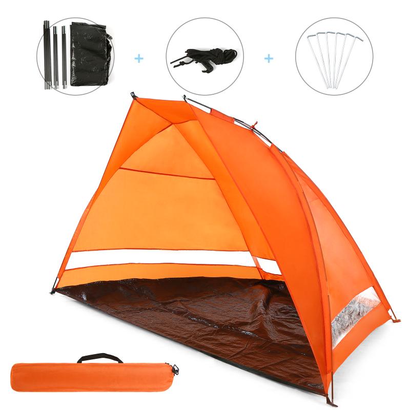 

Beach Tent Up Automatic Open Tent Family Ultralight Folding Tourist Fish Camping Anti-UV Fully Sun Shade 2-3 Persons