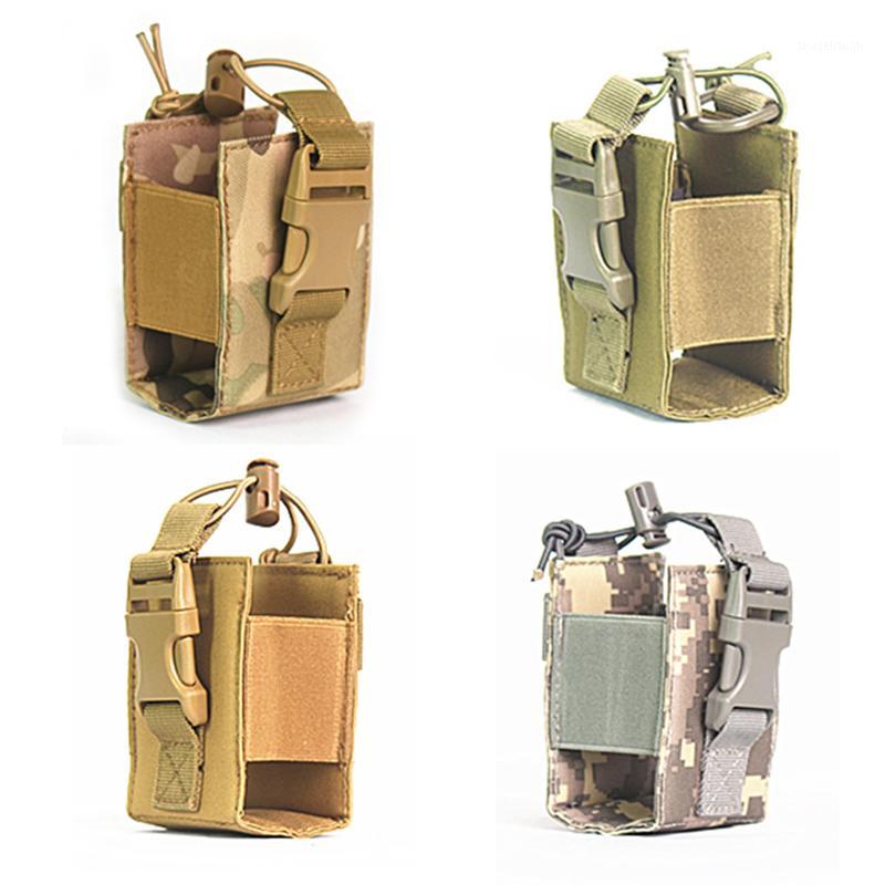 

2020 New Package Pouch Outdoor Tactical Walkie Talkie Bags Sports Molle Rifle Outdoor Mag Pocket1, Black