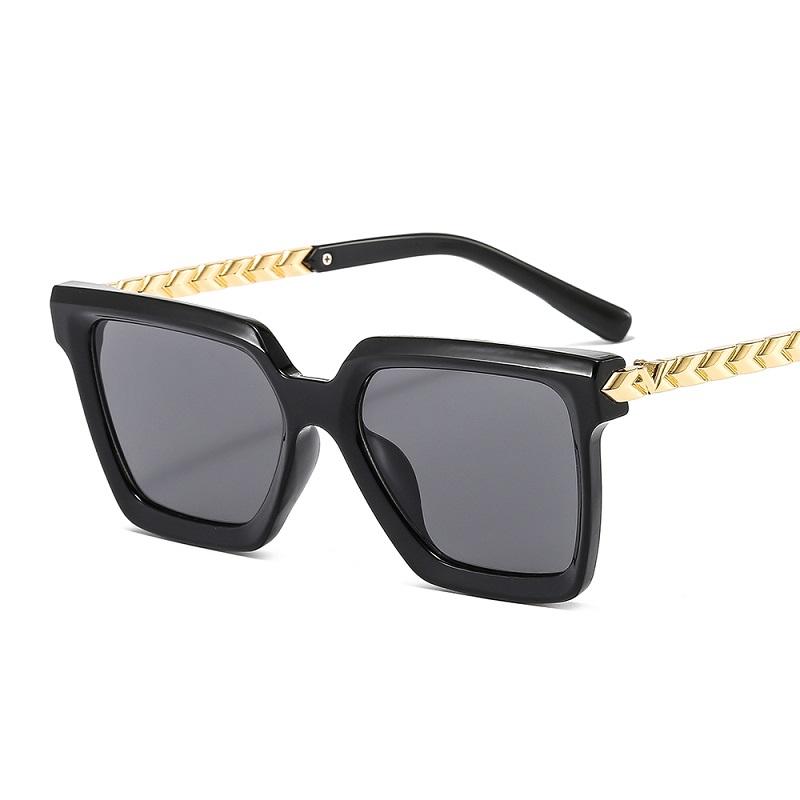 

Sunglasses 2021 Arrival Fashion Shield Women Men PC Color Gradient Lens Metal Frame Brand Designer Leopard Black Sun Glasses