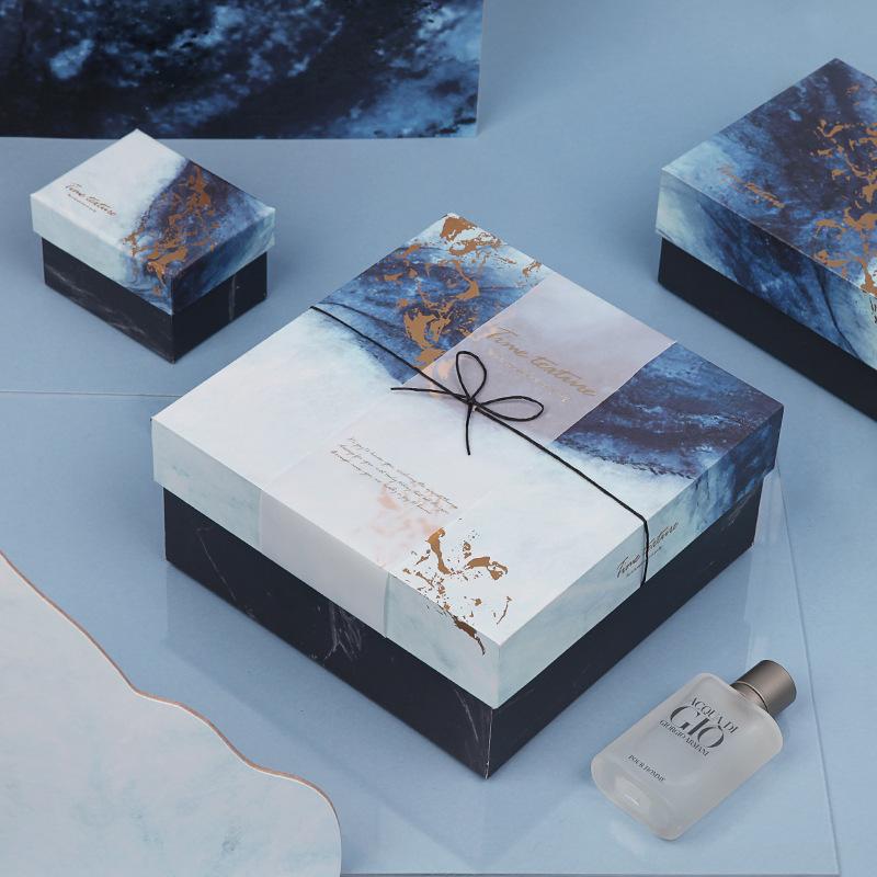 

Marble Texture Concise Gift Bag Business Affairs High Archives Gift Packing Box Teacher's Day Vacuum Cup Box Valentine Bag