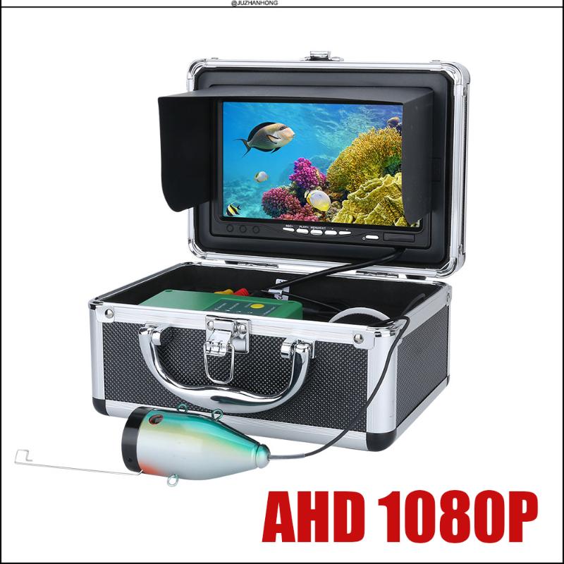 

1080P AHD Underwater Fishing Camera 2MP Fish Finder Camera 7'Screen 30 LEDs 15m 30m Cable 16GB SD Card