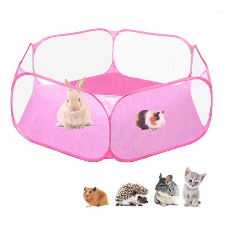 

Pet Game Fence Transparent Small Animals Training Cage Folding Small Pet Tent1, Blue