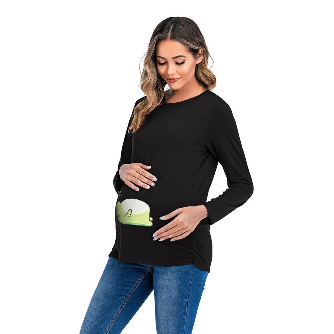 

Long Sleeve Loose Maternity T-shirt