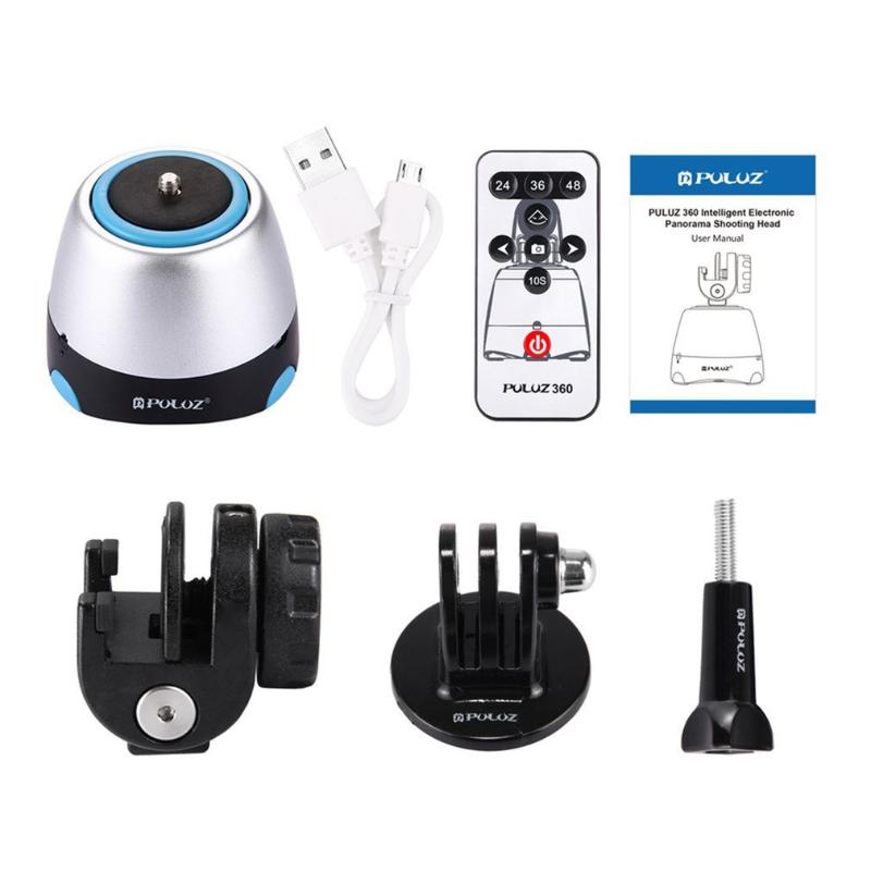 

PULUZ Electronic 360 Degree Rotation Panoramic Tripod Head with Remote Controller Rotating Pan Head For Smartphones, , DSLR