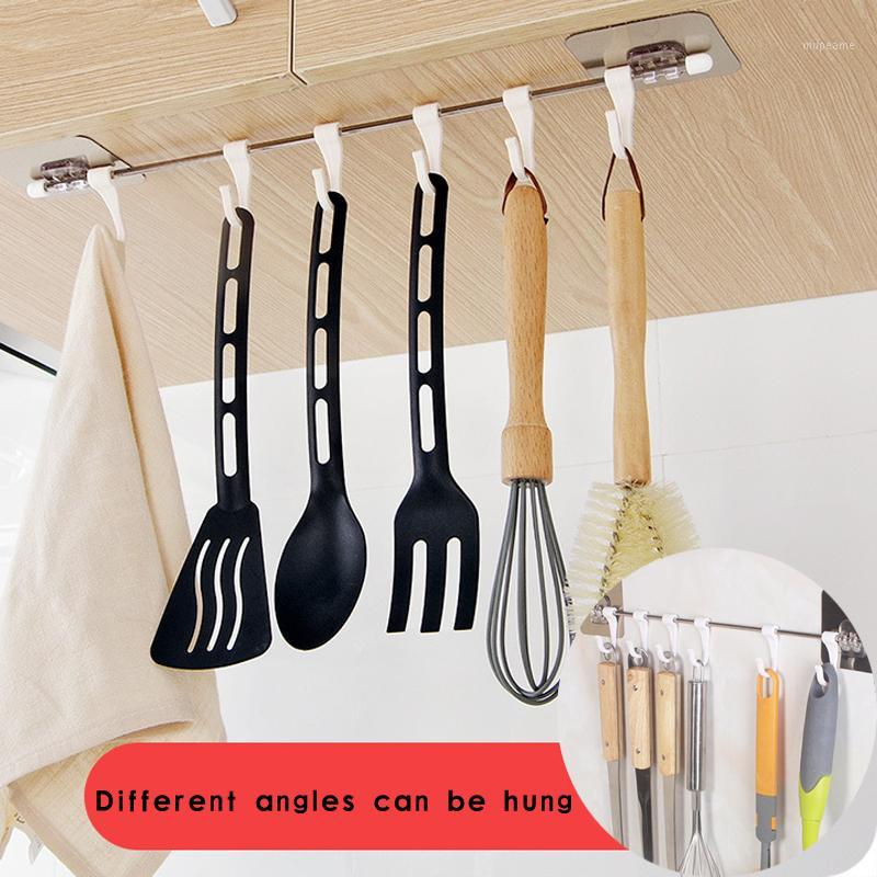 

6 Hook Suction Cup Shelf Hooks Kitchen Gabgets Cupboard Home Organizer Storage Rack Pantry Chest Tools Towels Hanger Wardrobe1