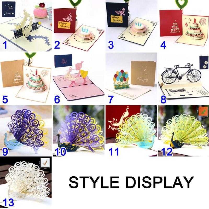 

HOT Handmade Birthday Greeting Card 3D Birthday Wedding Party Invitation Cards TI991