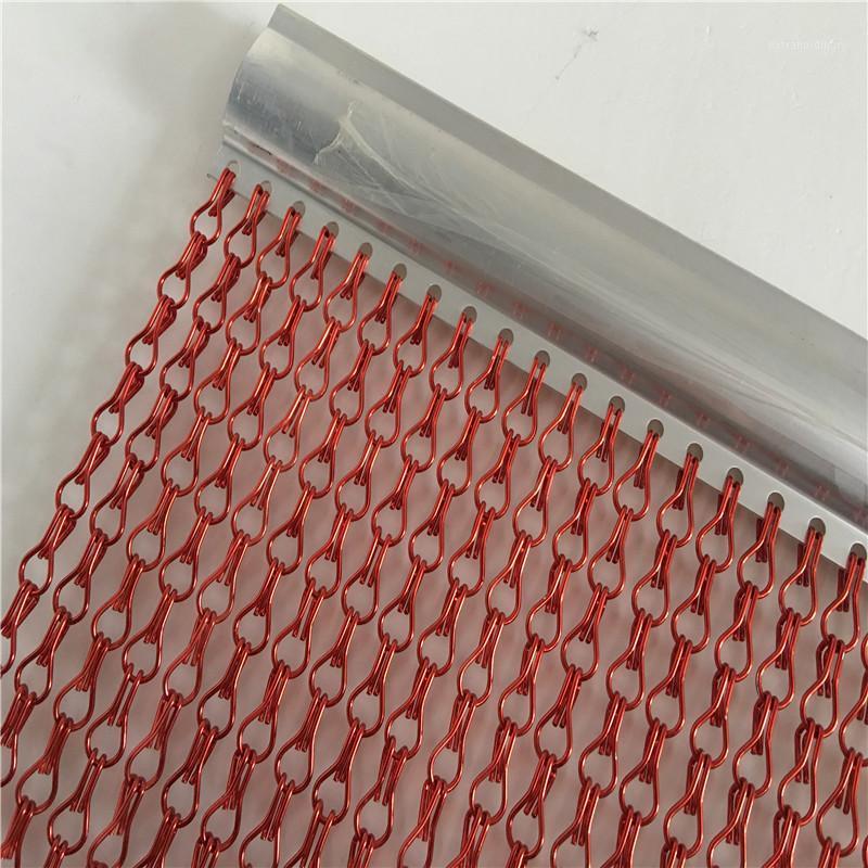 

Sunfast fancy metal chain link mesh curtain1, Red