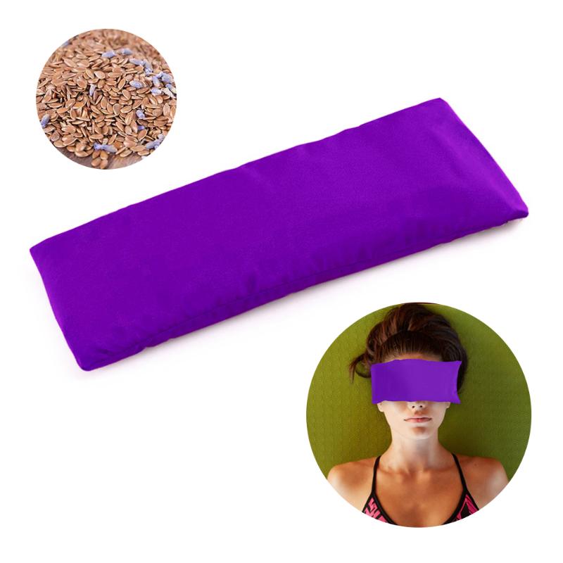 

Yoga Eye Pillow Dark Circle Silky Eye Pillow Lavender +Flax Seed Filled Perfect For Natural Anxiety Relief Meditation, Purple