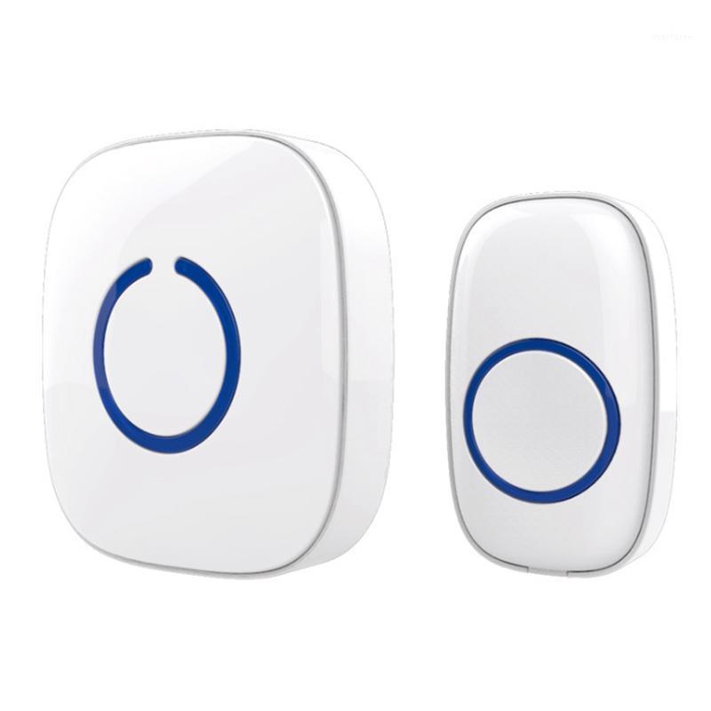 

43HZ 52 Songs Wireless Door Bell Set Remote Wireless Doorbell Receiver Rainwater Infiltration-Proof, EU Plug1