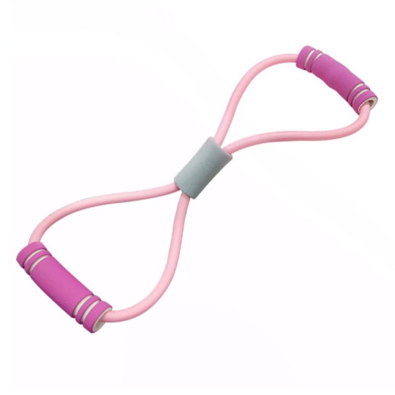 

8-shaped Tension Rope Breast Expander Improve Hunchback Yoga Convenient Bodybuilding Tools Figure Puller, As pic