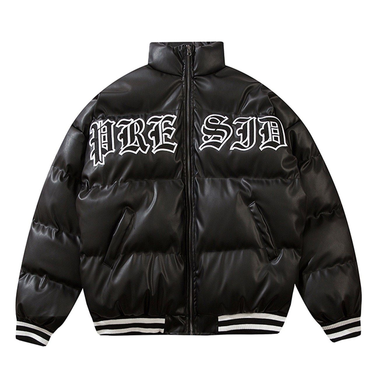 

2021 New Winter Padded Er Jacket Thick Bomber Down Jackets Parkas Cotton Zipper Warm Coats Hip Hop Harajuku Streetwear Outwear Ko16, Black