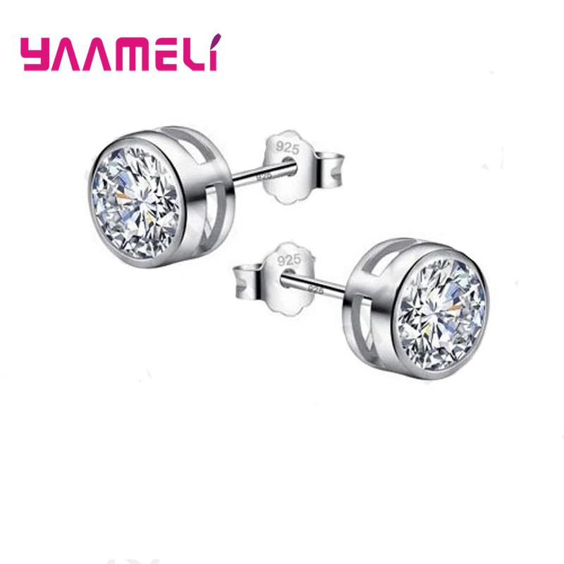 

Gift for Women Girls Korea Stype Fashion Simble Butterfly Shape Crystal Earring High Quality 925 Silver