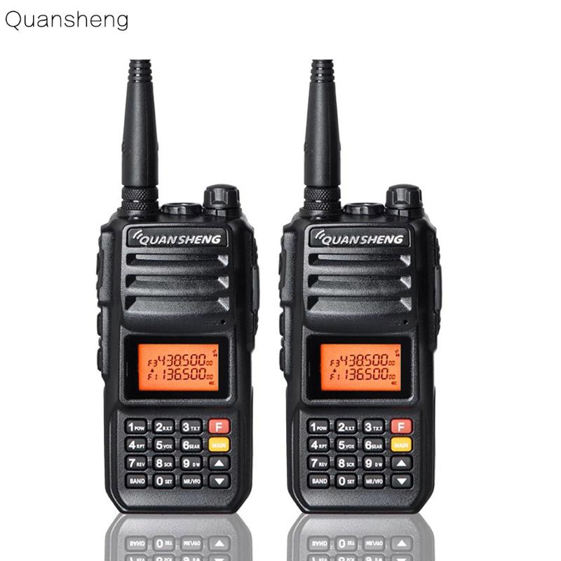 

2PCS Upgrade Walkie-Talkie QuanSheng TG-UV2 More than 10W Long Range Walkie Talkie 10KM 4000mah Radio Vhf uhf Dual Band Long Sta