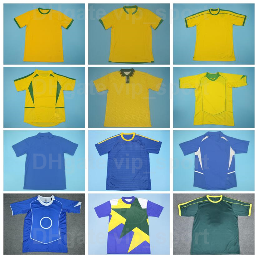 

1957 1970 1985 1988 Retro Brazils Vintage KAKA Soccer Jerseys DIDA CARLOS PELE ADRIANO FRED DROGBA LAMPAR ZICO Football Shirt Kits National Team 1991 1994 2002 2004, 1991-93