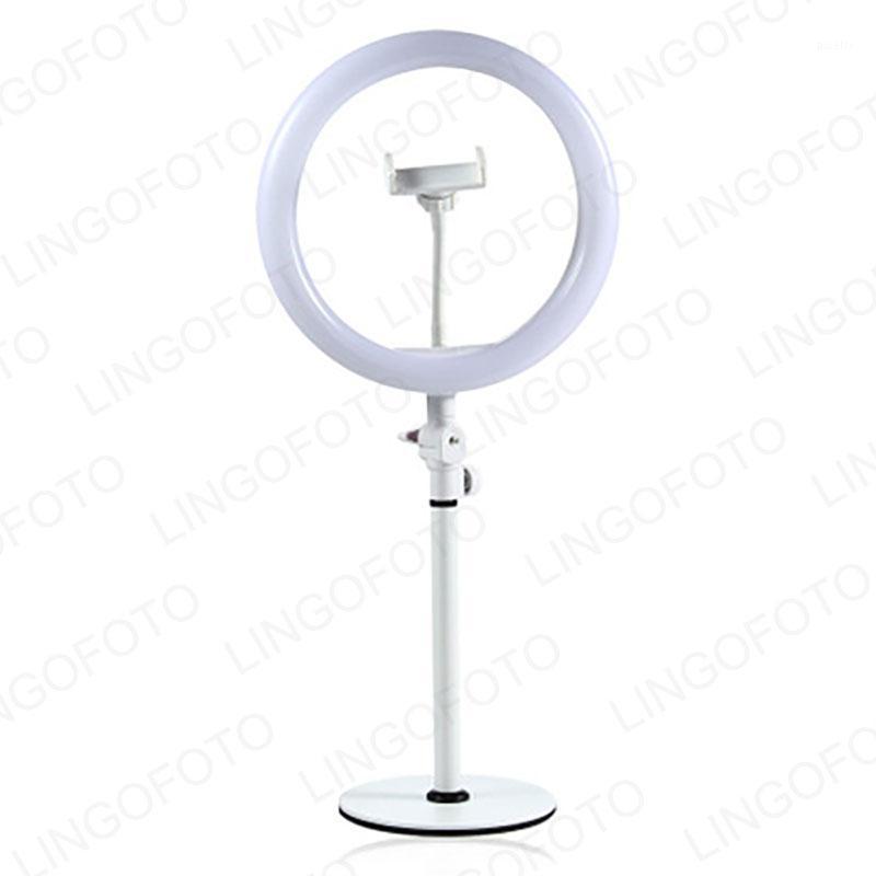 

White Pink 10 Inch Ring Light With Desk Stand 3 Light Mode Live strem Video Making Photo Studio Accessories UC9949a1