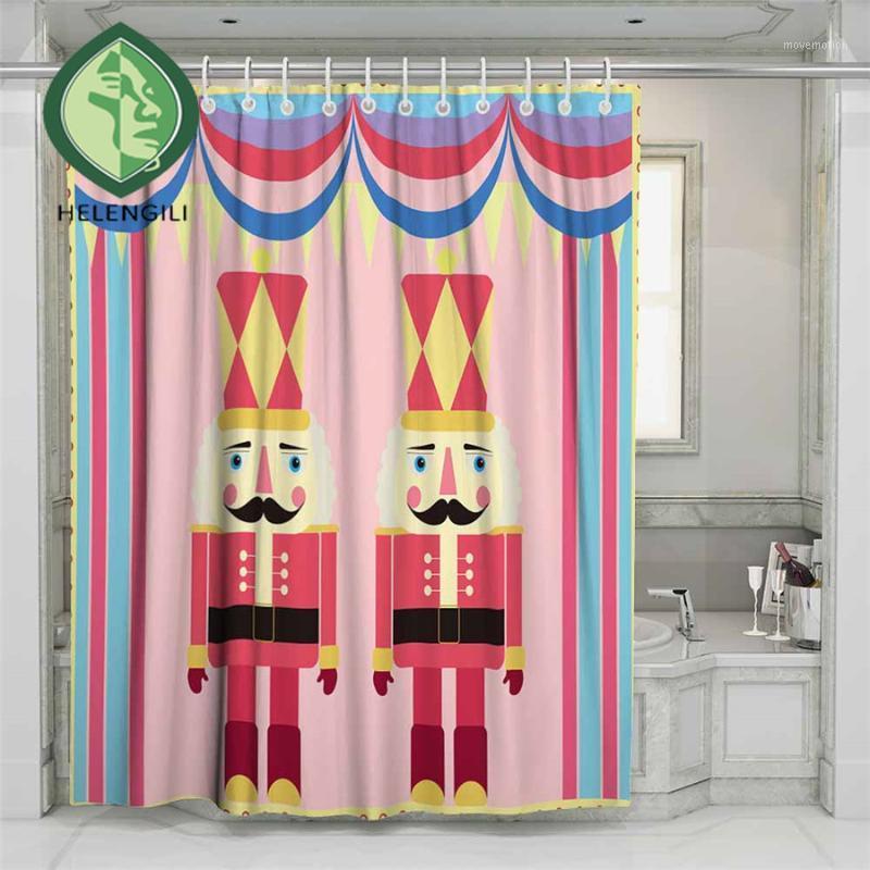 

3D Nutcracker Soldier Beach Shower Curtain Bathroom Waterproof Polyester Printing Curtains for Bathroom Shower1