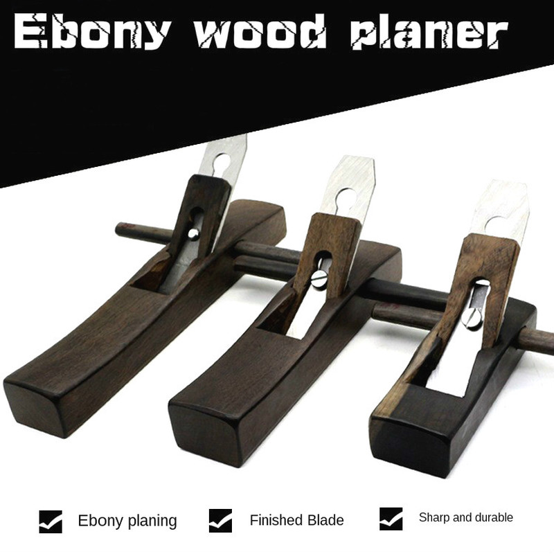 

Woodworking Mini Hand Tool Ebony Flat Plane Bottom Edge Wood Planer Carpenter Trimming Plane Woodcraft DIY Case Gift For Joinery