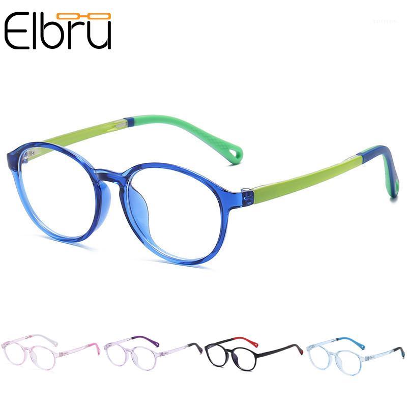 

Elbru Children Silicone Glasses Retro Round Optical Glasses Eyeglasses Kids Eye Fame For Children Boys Girls Cute Eywear Oculos1
