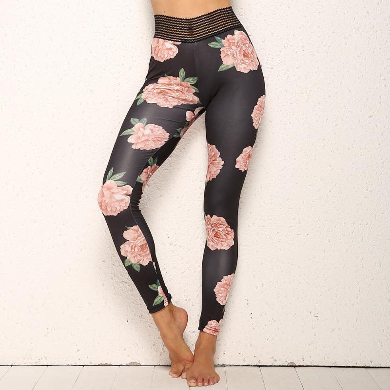 

Sport Leggings Women Yoga Pants Workout Fitness Clothing Jogging Running Pants Gym Tights Stretch Print Sportswear Yoga Leggins1, Multi