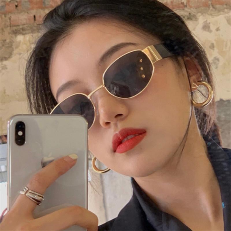 

Sunglasses RunBird Luxury Alloy Frame Steampunk Men Fashion Oval Designer Women Sun Glasses Punk Shades 5504