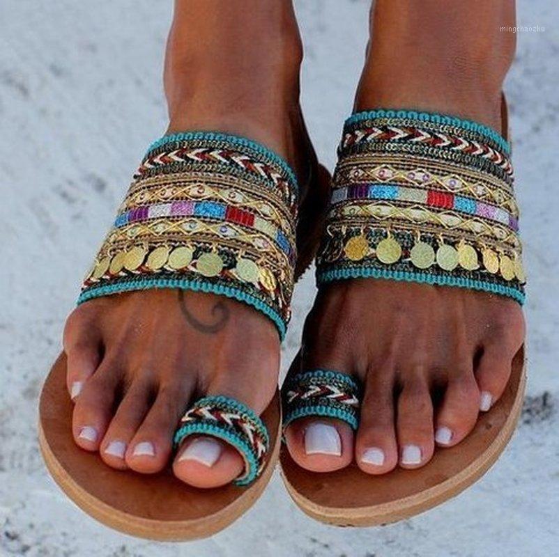 

women summer beach sandals flat flats shoes woman cloth weave flip thong slippers slides sandalias mujer sapato feminino N6361, Picture
