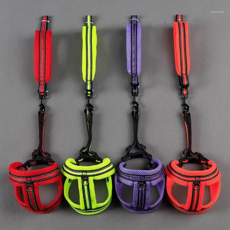 

Pet Dogs Reflective Walking Safety Harness Vest Chest Strap Leash Traction Rope1