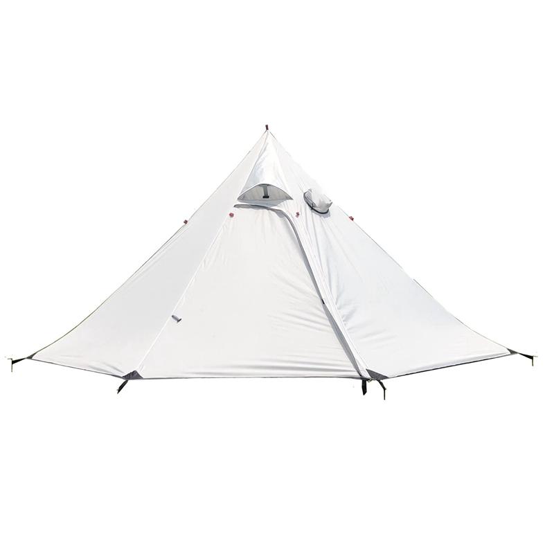 

Camping Pyramid Tent Ultralight Large Sun Shade Shelter Teepee with Stove Pipe Hole for Outdoor Backpacking Hiking
