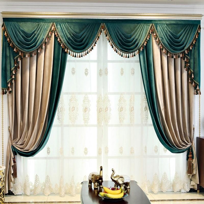 

The New Solid Color Shading Italian Velvet Curtains Stylish Minimalist Living Room Bedroom Curtains, Curtain