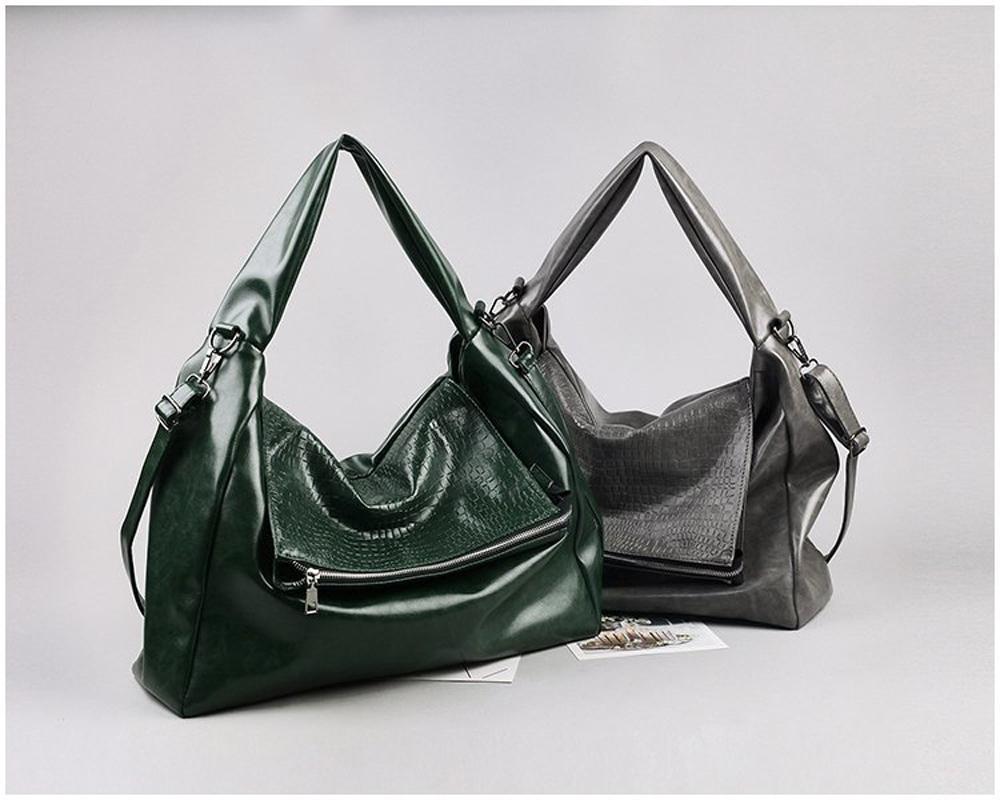 

17 Inch Hobo Bag,Large Capacity Tote Bag,Pu Soft Leather Travel Bag,Shoulder Bag,Cross Body Bag, Black