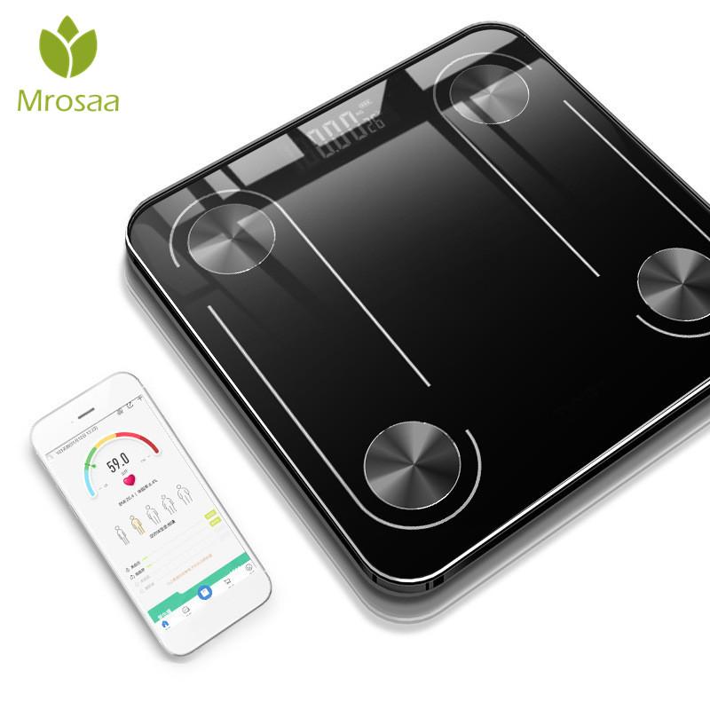 

Body Fat Scale Floor Scientific Smart Electronic Scale USB LED Digital Weight Bathroom Balance Bluetooth APP Android or IOS BMI