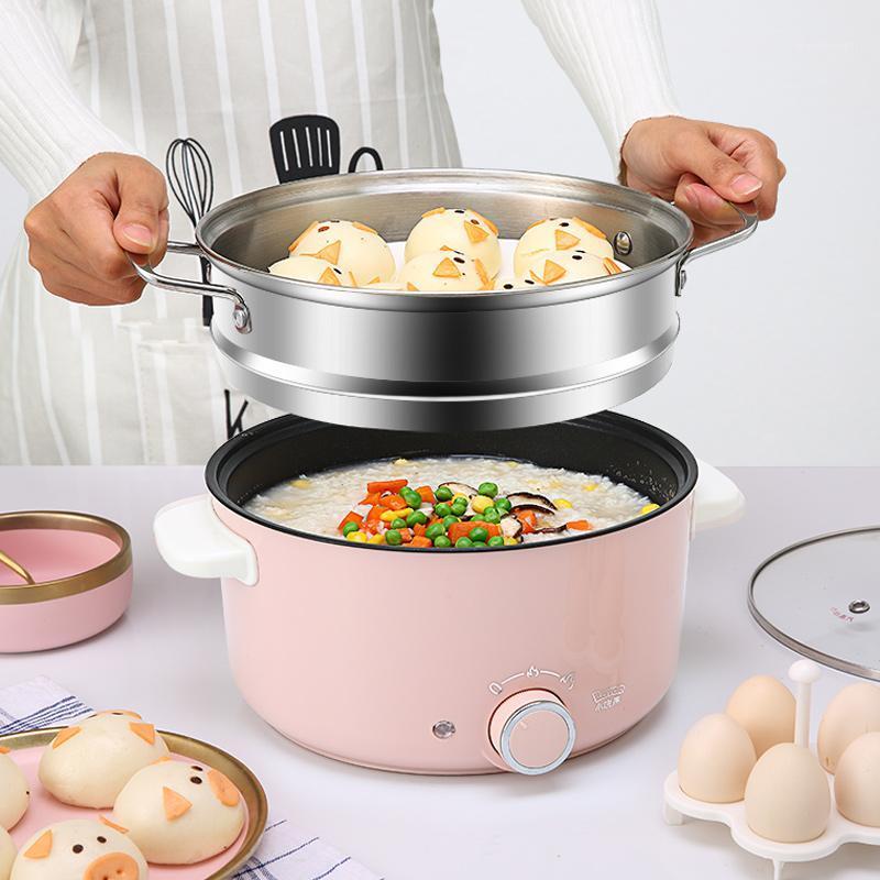 

3L Portable Electric Multi Cooker Multicooker KitchenMini Steamer Noodle Cooker Pot Egg Boiler Fry Pan Hotpot Dorm Room1