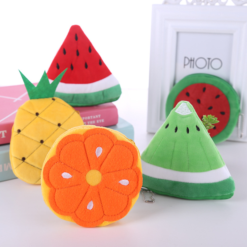 

Fruits Zipper Wallet Cute Mini Cool Purse Colorful Small Women Pouch Money Bag Fashion Coin Purse, Please leave a message