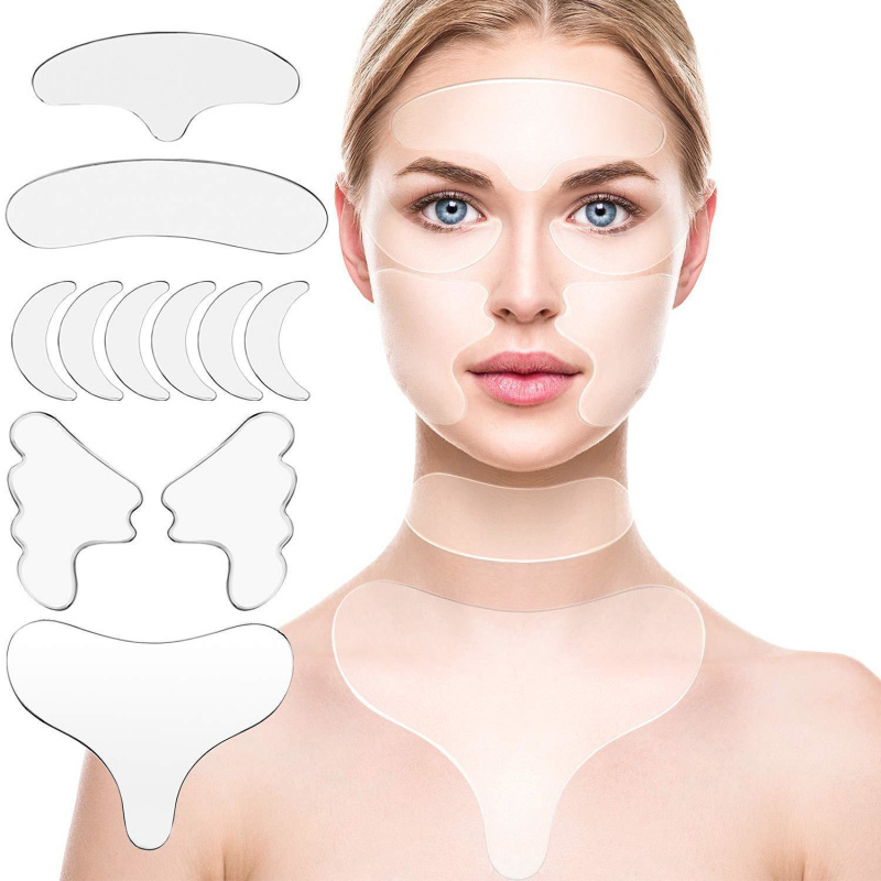 

Reusable Silicone Wrinkle Removal Sticker Face Forehead Neck Eye Sticker Pad Anti Wrinkle Aging Skin Lifting Care Pat TXTB1