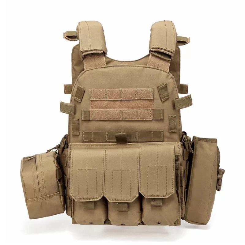 

outdoor Tactical Vest outlife clothing Molle Combat Assault Plate Carrier Tactical Vest 7 Colors CS Outdoor Clothing Hunti, Black