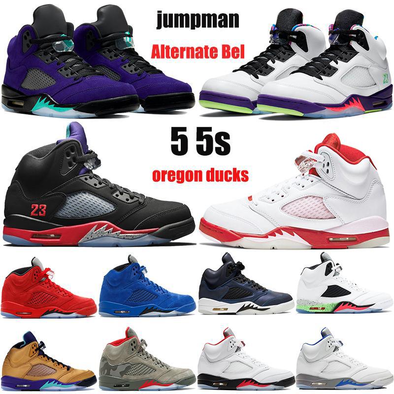 

New Pink Alternate Bel grape 5 5s jumpman mens basketball shoes top 3 travis scotts oil grey reflective red suede men women Sneakers