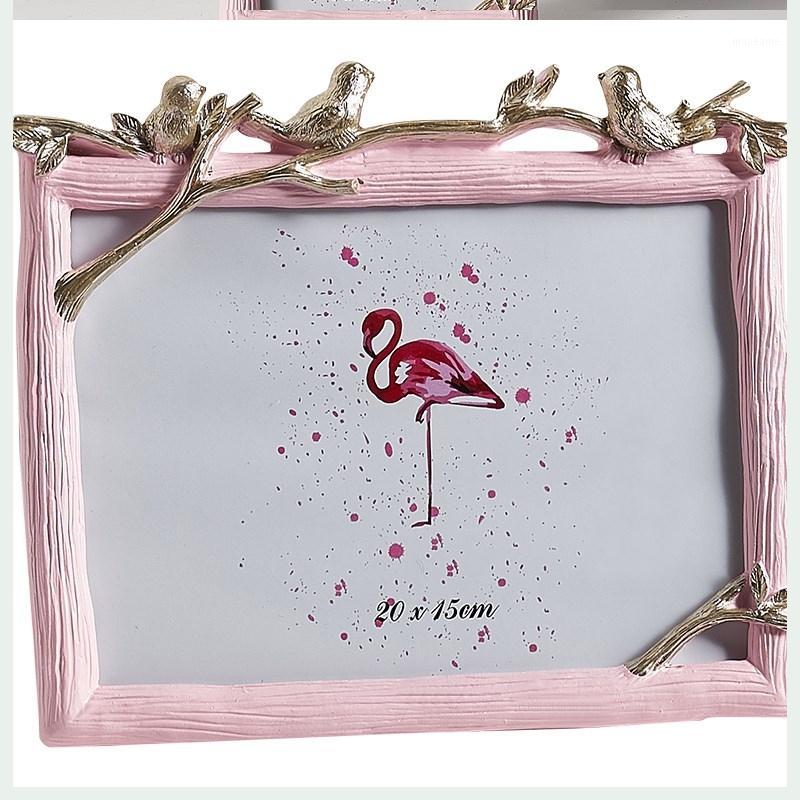 

Cute Bird Creative Picture Frame Pink High Quality Personalized Kids Picture Frames Home Girl Bedroom Decoration Gift FK0021