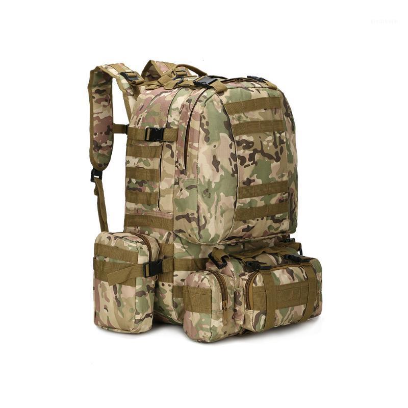 

Trekking Men Backpack Practical Oxford Fabric Large Capacity Outdoor Sport Travel Hiking Climbing Multifunction Camping1, Black