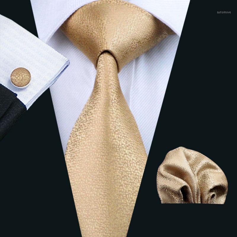 

LS-532 Men`s Tie 100% Silk Novelty Print Jacquard Woven Classic Tie+Hanky+Cufflinks Set For Men Formal Wedding Business Party1