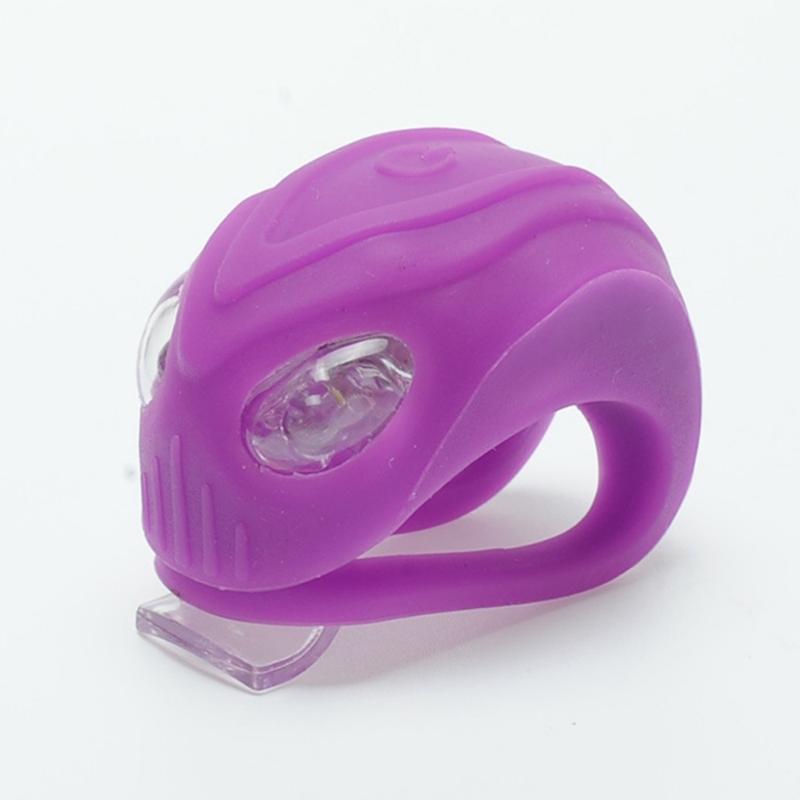 

Silicone LED Front Light Rear Light Bike Tail Waterproof Cycling Flash Safety MTB Accessories (Random Color