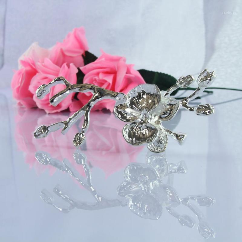 

free shipping gold silver flower napkin ring, napkin holder for wedding,4 pcs1