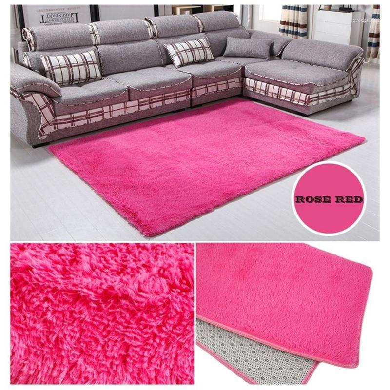 

Large 160*230cm Bedroom Carpet Plush Shaggy Soft Carpet Area Rugs Floor Mats Home Warm Plush Floor Rugs fluffy Mats1, Gray