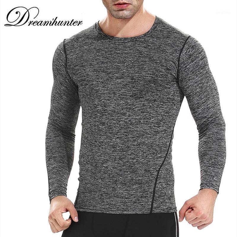 

Men Fitness BodyBuilding Running Long Sleeved T Shirts Breathable Quick Dry Flexible Sport Leisure Gym Shirt Sportwear Tops Tee1, Blue