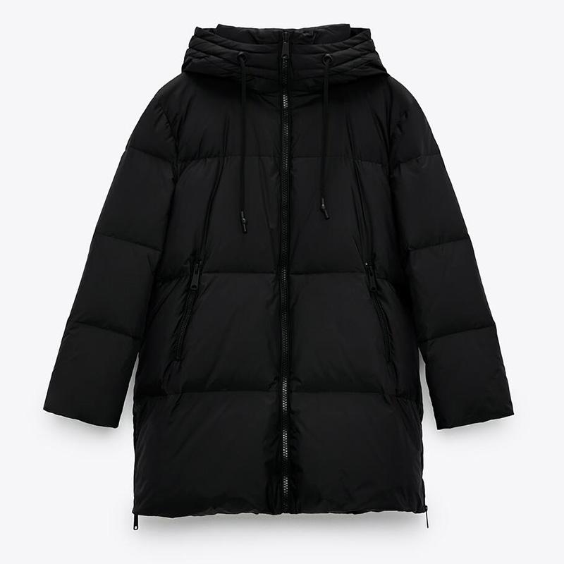 

Malina Winter Thick Hooded Parkas Women Fashion Loose Straight Coats Women Elegant Casual Zipper Cotton Jackets Female Ladies IY, Zspk8424
