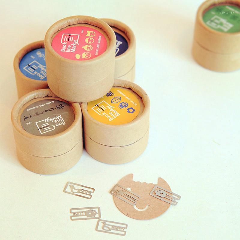 

20 Pcs/Set Cartoon Cute Mini Metal Bookmark for School Stationery & Office Supply1