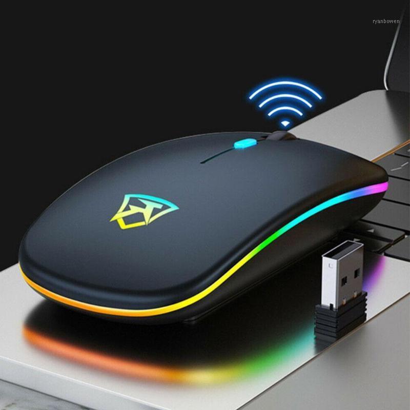 

Wireless Mouse Rechargeable Silent Mouse 2.4GHz USB Optical Ergonomic Mice LED Backlight Game Gaming For PC Laptop Gamer1