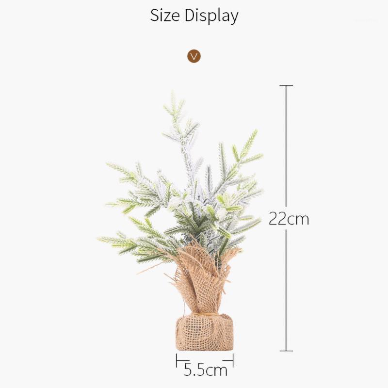 

Tabletop Mini Christmas Tree Decorations Artificial Festival Miniature Tree Handmade Christmas Decorations for Home Gifts /d1