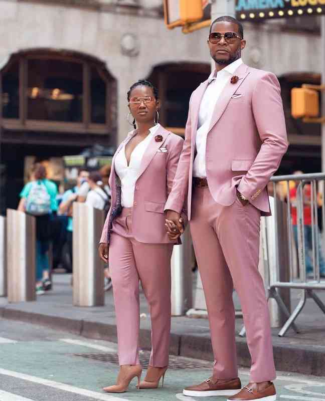 

Men' Suits & Blazers Couples British Pink Costume Homme Mens 2 Pcs Groomsmen Wedding Tuxedos Terno Masculino Slim Fit Prom (Jacket+Pants) V5R1, 1# shoe box
