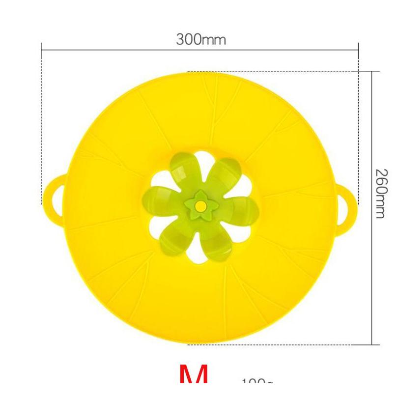 

26*30cm Cooking 3d Flower Sile Lid Spill Stopper Anti-overflow Splash Sile Cover For Pot Pan Kitchen Accesso sqcrCT ppshop01